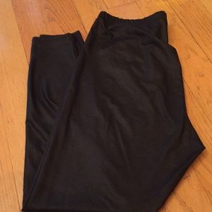 Faux leather leggings